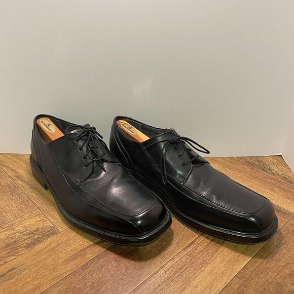Dockers Pro Style Men's Size 12 M Black Leather Lace Up Shoes - Picture 1 of 8